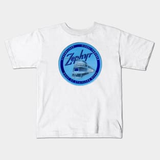 1934 The Zephyr Passenger Train Kids T-Shirt